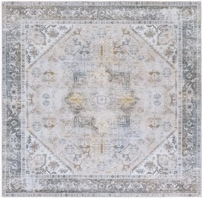 Handgeweven wasbaar laagpolig vloerkleed Kushim