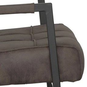 Eetkamerstoel - Jupiter - stof Cowboy retro lederlook antraciet