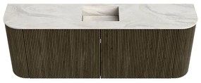 Mondiaz Joya DLux 115cm toiletmeubel ronding links/rechts shadow met wastafel faye midden zonder kraangat ostra