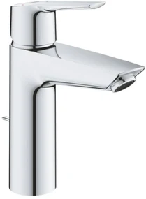 Grohe QuickFix Start M-size wastafelkraan met koude start en trekwaste chroom