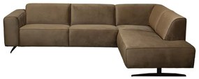 Hoekbank - Lambada - rechts - velours Juke taupe 12