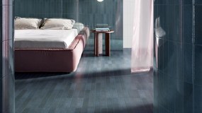 Valence Orizz vloertegel petrolio lux 6.5x29cm blauw