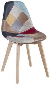 Kelen Patchwork Leatherette Stoel
