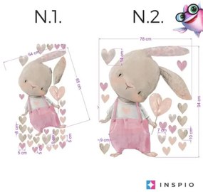 INSPIO Babystickers - Konijntjes in de kinderkamer