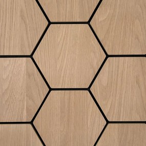 Sample Hexagon Panel Naturel Eiken