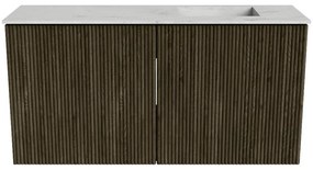 Mondiaz Joya DLux 80cm toiletmeubel shadow met wastafel faye rechts 1 kraangat opalo