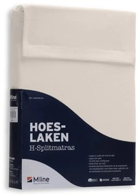 M line Hoeslaken Modal split Crème 200 x 220 cm