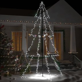 vidaXL Kegelkerstboom 360 LED's binnen en buiten 143x250 cm