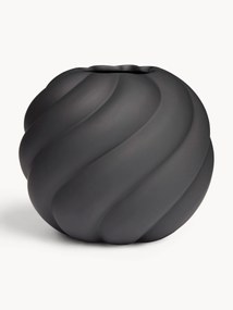 Handbeschilderde keramische vaas Twist Ball, H 20 cm