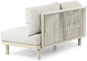 Hoek loungeset 5 personen Aluminium/rope Taupe  Santika Furniture Santika