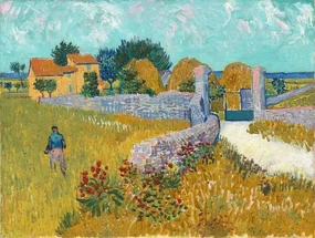 Kunstreproductie Farmouse in Provence (1888), Vincent van Gogh