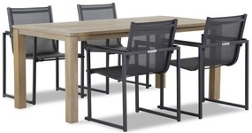 Tuinset 4 personen 180 cm Textileen Grijs Lifestyle Garden Furniture Delgada/Bristol