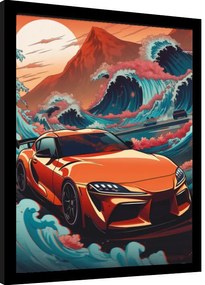 Ingelijste poster Wave Collection - Wave Cars Zupra