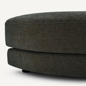 Modulaire voetensteun in chenille fluweel, TIBERIO