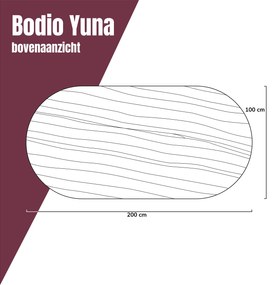 Japandi Eettafel Ronde Hoeken 200 Cm - 200 X 100cm.