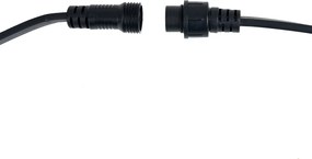 Lichtsnoer zwart koppelbaar met stekker 6m incl. E27 multicolor 10-lichts IP64 - Lubber