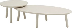 Taste by 4 Seasons Salute salontafel Linnen met keramisch tafelblad 120 x 65 cm (H 30 cm) Loungetafel   beige weerbestendig