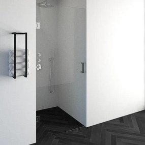 BRAUER Void nisdeur helder glas 90x200 omkeerbaar incl. glascoating chroom GS-VON1H90200CE