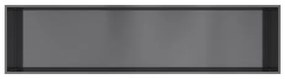 Hotbath &MORE Inbouwbox of inbouwnis - 30x120x10 - Geborsteld zwart PVD BOX120MBP