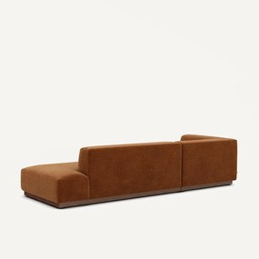 Linker hoekbank XL chenille fluweel, Jacopo