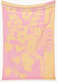 Wollen plaid Klekks No. 10 met franjes