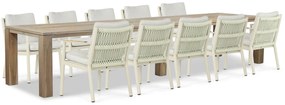 Tuinset 10 personen 400 cm Aluminium/rope Taupe Coco Sevilla/Brighton