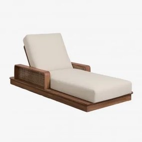 Set Van 2 Ligstoelen Van Noira Acaciahout Acacia Bruin - Sklum