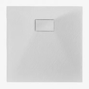 Vierkante Antislip En Extra Platte Smc-hars Douchebak Soho Wit & 70 X 70 Cm - Sklum