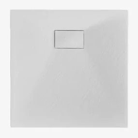 Vierkante Antislip En Extra Platte Smc-hars Douchebak Soho Wit & 70 X 70 Cm - Sklum
