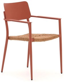 Dining tuinstoel | Bellagio  Cino | Wicker (vlechtwerk) | Rood - Roze | Stapelbaar | Kees Smit Tuinmeubelen