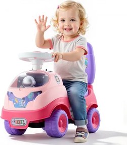 VEVOR Loopauto, Loopauto voor peuters met claxon en muziek, draagvermogen 22 kg, opbergruimte onder de stoel, Loopwagen voor peuters van 19 tot 36 maanden, roze