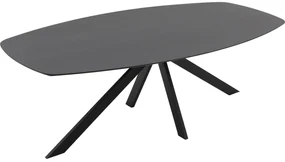Goossens Excellent Eettafel Floyd, Semi ovaal 220 x 120 cm