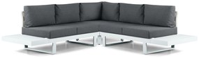 Hoek loungeset 5 personen Aluminium Wit Lifestyle Garden Furniture Lorenzo