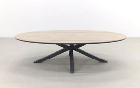 Hartman Napoli Xerix / GI Edison 280x140 cm. tafel - ovale verstelbare tuinset