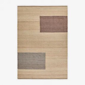 Rechthoekig Buitenkleed Van Jute En Katoen Brianda Natuurlijke Kleuren & 200 X 300 Cm - Sklum