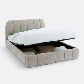 Opbergbed met lattenbodem, Nuria