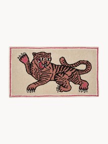 Handgetuft wollen vloerkleed Pink Tiger