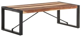 vidaXL Salontafel 120x60x40 cm massief hout met sheesham afwerking