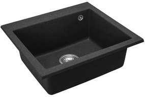 Zlewozmywak granitowy West XL black dots