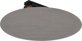 Moderne plafondlamp gunmetal voor railsysteem 1-fase 2-lichts - Iconic Pulley