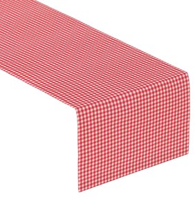 Dekoria Rechthoekige tafelloper, rood-ecru , 40 x 130 cm