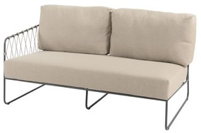 Taste by 4 Seasons Prego hoek loungebank XL antraciet-taupe * Sale *      taupe weerbestendig