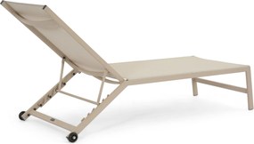 Lifestyle Garden Furniture Lento Ligbed Verstelbaar Textileen Zand/Beige