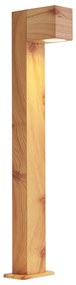 Moderne staande buitenlamp aluminium met hout print 65cm IP44 - Baleno Modern E27 IP44 Buitenverlichting