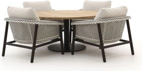 + 15% kassakorting | Diningset Zavelli | 4 personen | Tuinset teakhout | 5-delig | Kees Smit Tuinmeubelen