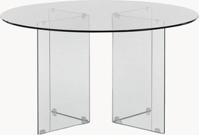 Ronde glazen eettafel Kaya