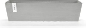 Ecopots bloempot Bruges 80 - Rechthoekig - White Grey - 80,8cm x 20cm x H20,3cm