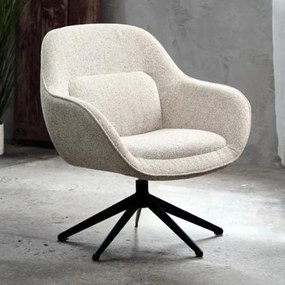 Draaibare Fauteuil Beige Stof