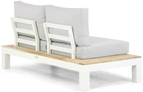 Loungeset 6 personen Aluminium/teak Wit Lifestyle Garden Furniture Ravalla/Seaside