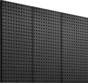 VEVOR Gereedschapswand, 61 x 30 cm, set van 3, stalen wandorganizer met prikbord, gereedschapsbord voor woonkamer, garage, gereedschapsopslag, werkbank, kantoororganisatie, hobbykamer, keuken, huis, zwart